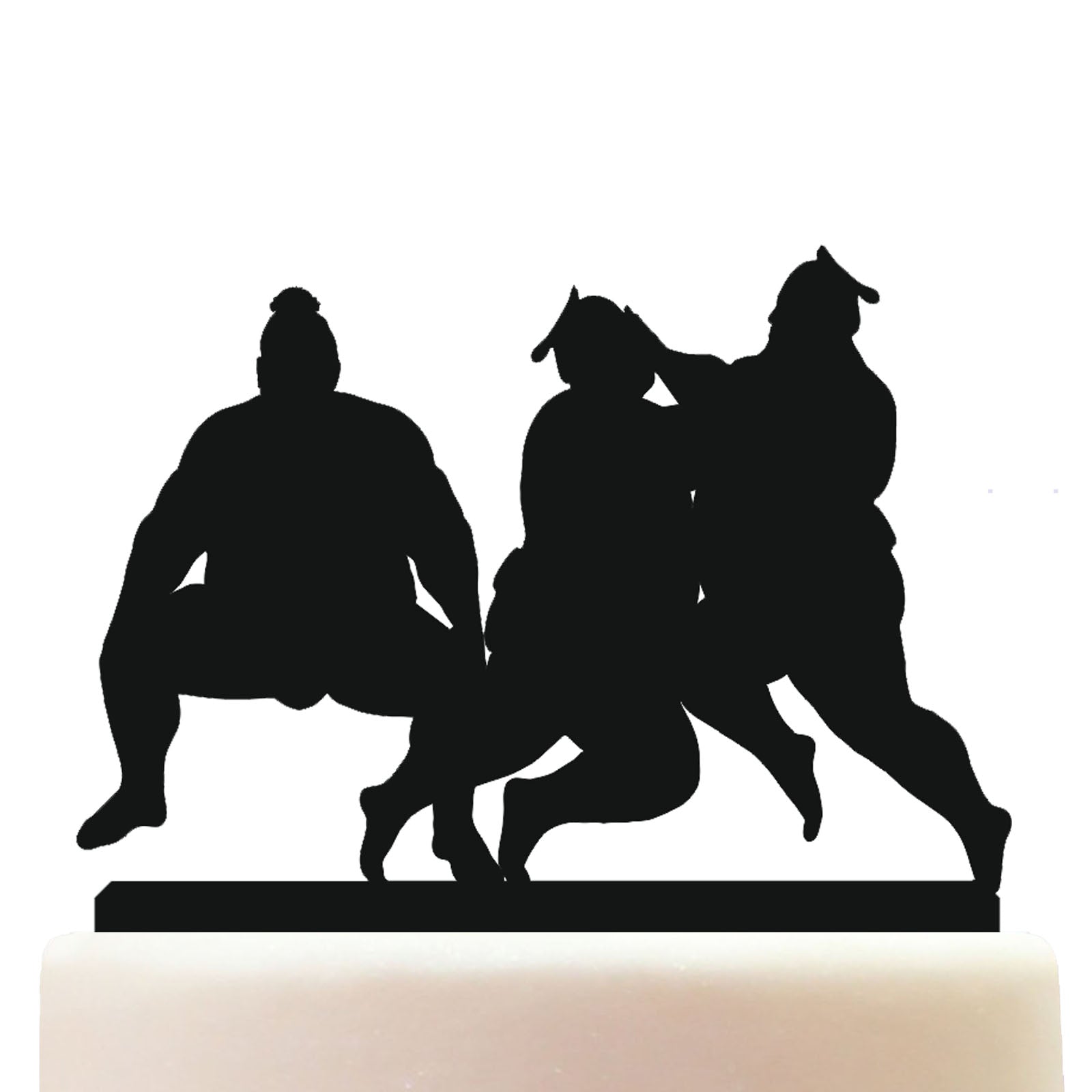 sumo wrestling cake topper decorations personalized acrylic