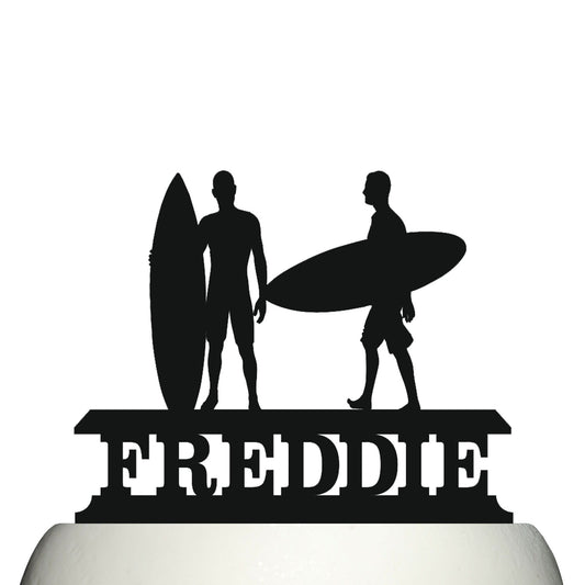 male surfing cake topper decorations personalized acrylic