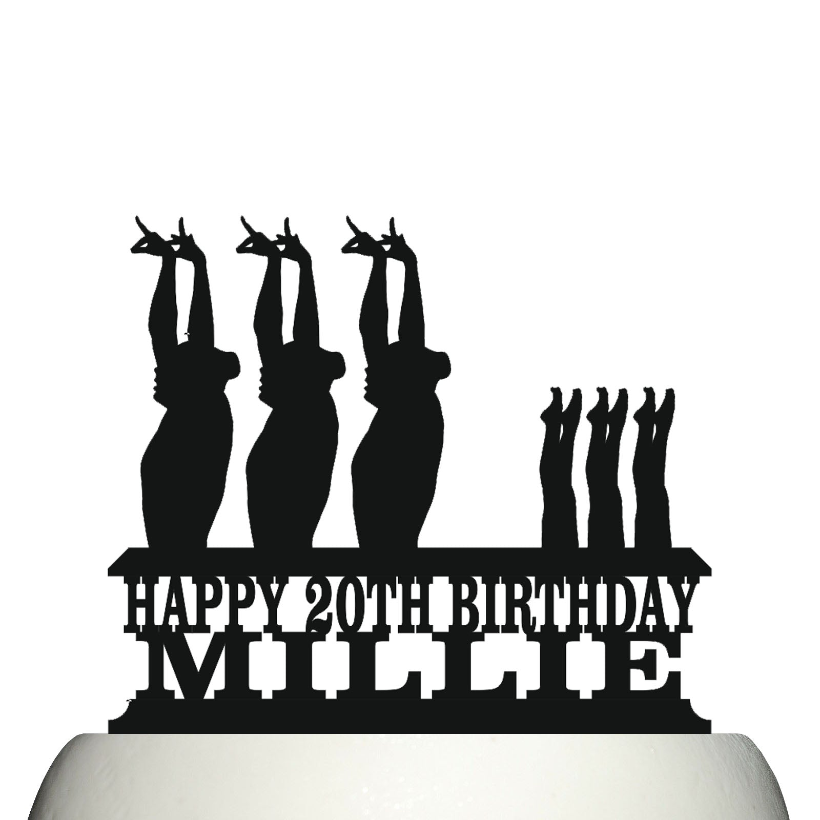 synchronised swimming cake topper decorations personalized acrylic