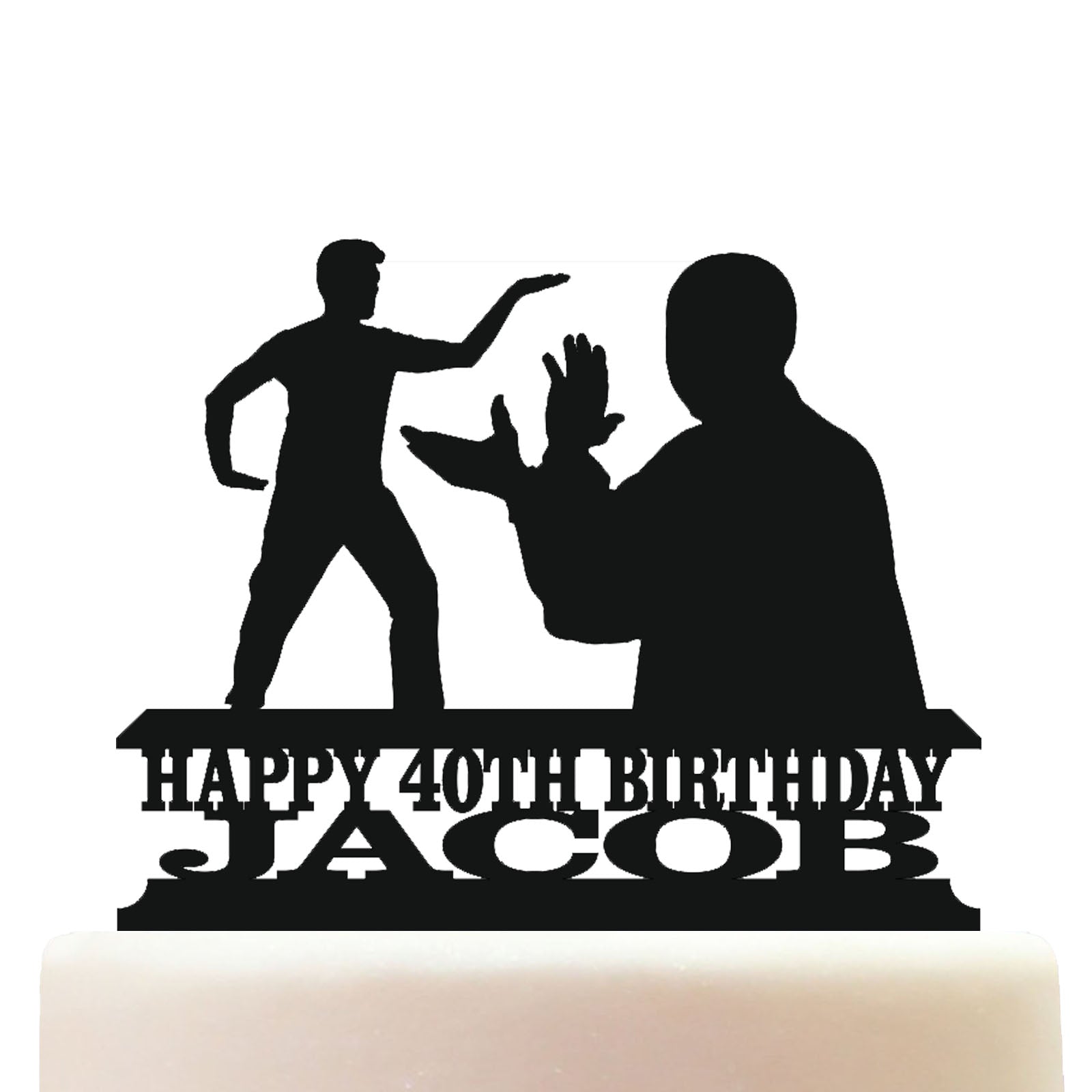 tai chi cake topper decorations personalized acrylic