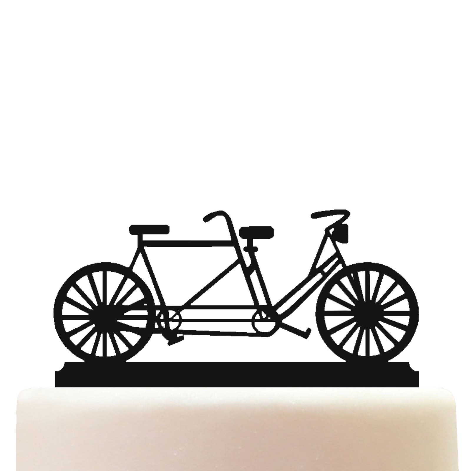 tandem bicycle cake topper decorations personalized acrylic