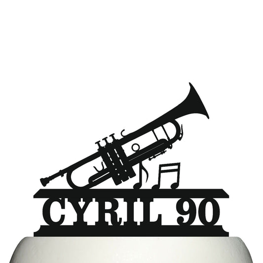 trumpet cake topper decorations personalized acrylic