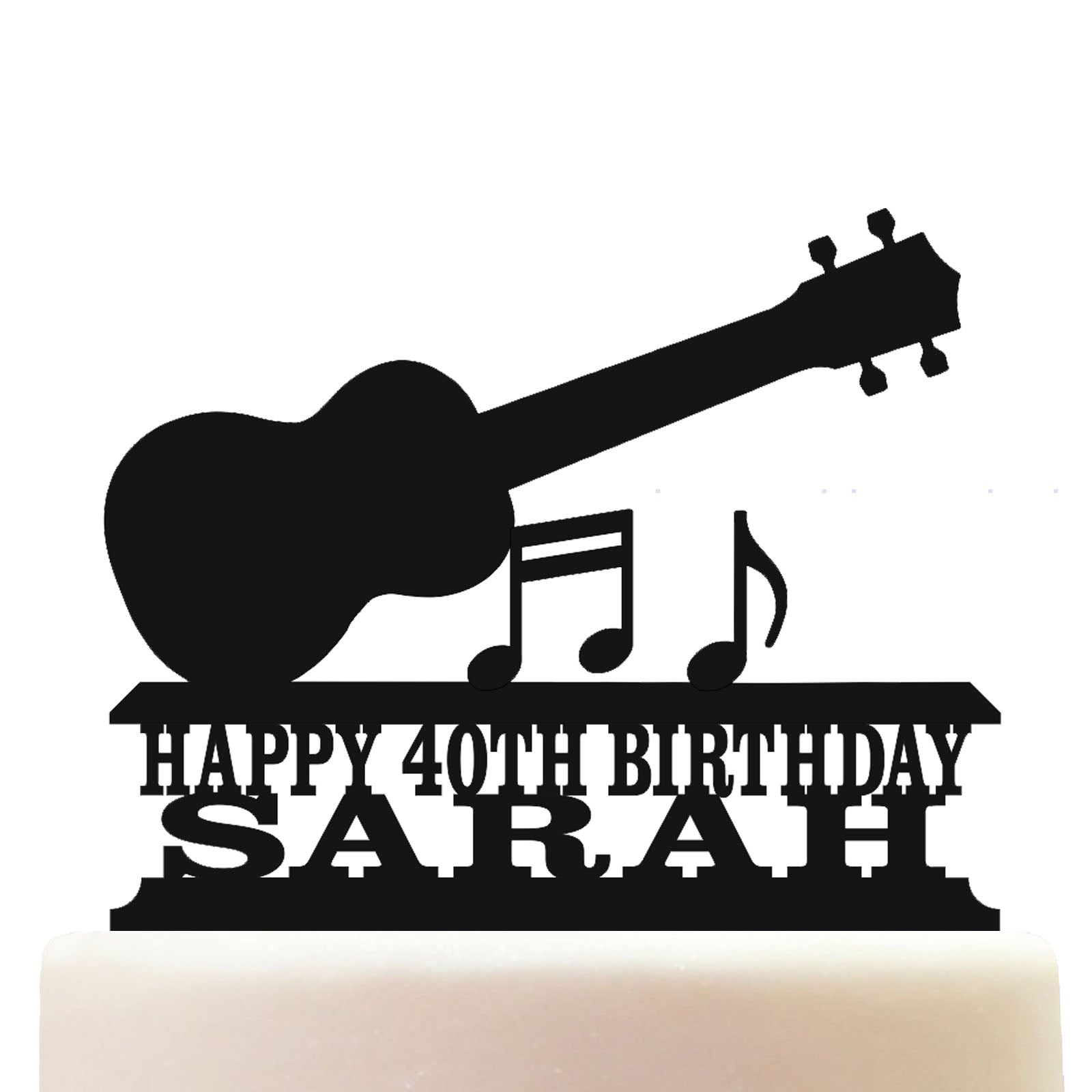 ukulele cake topper decorations personalized acrylic