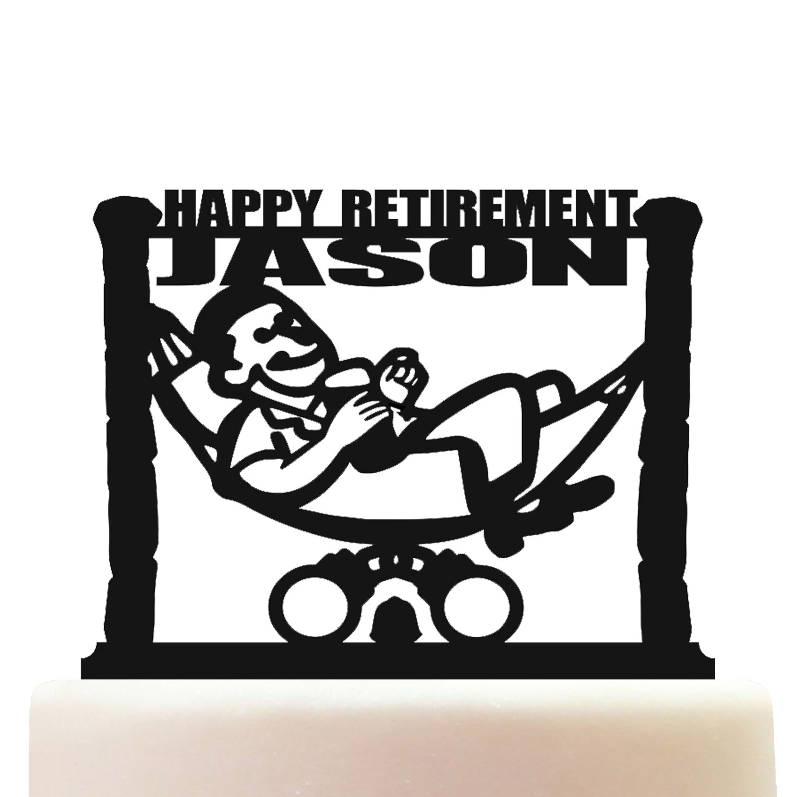 British Policeman Retirement Cake Topper Decorations Personalized Acrylic