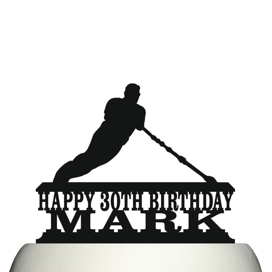 water skiing cake topper decorations personalized acrylic