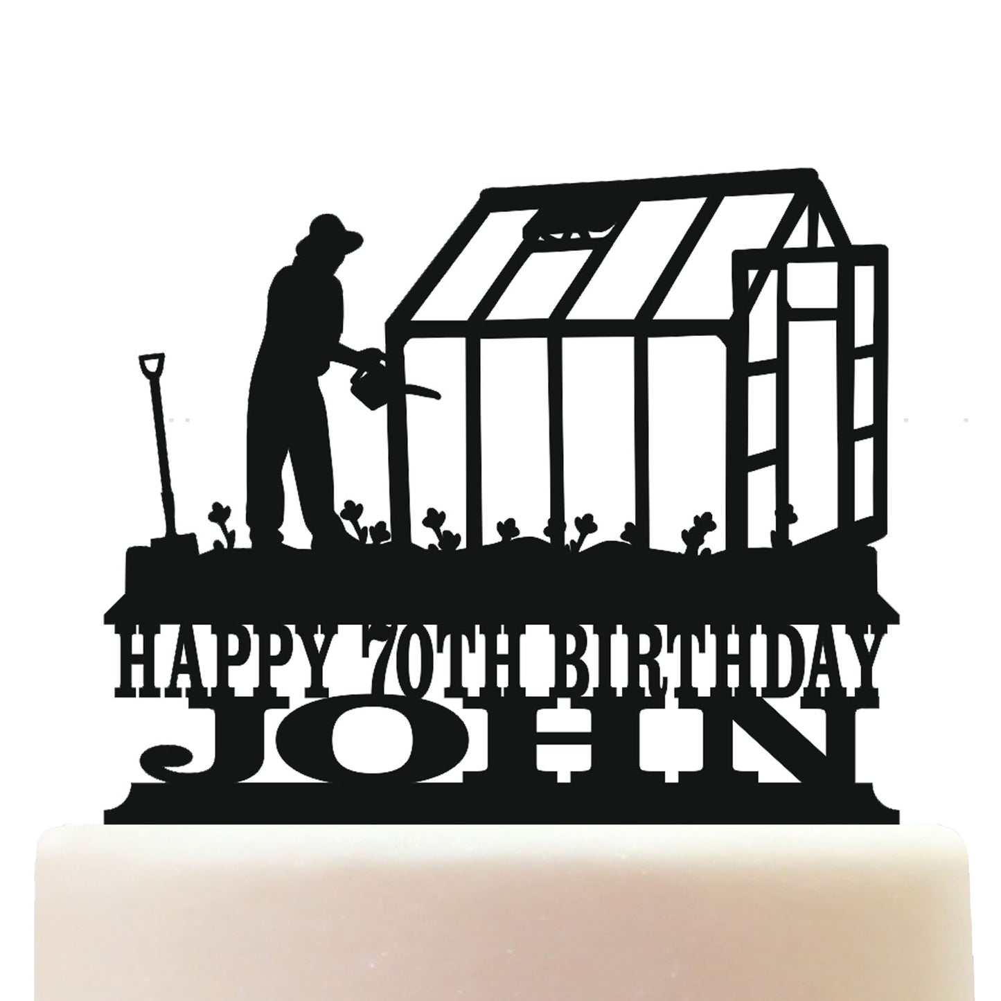 allotment cake topper decorations personalized acrylic