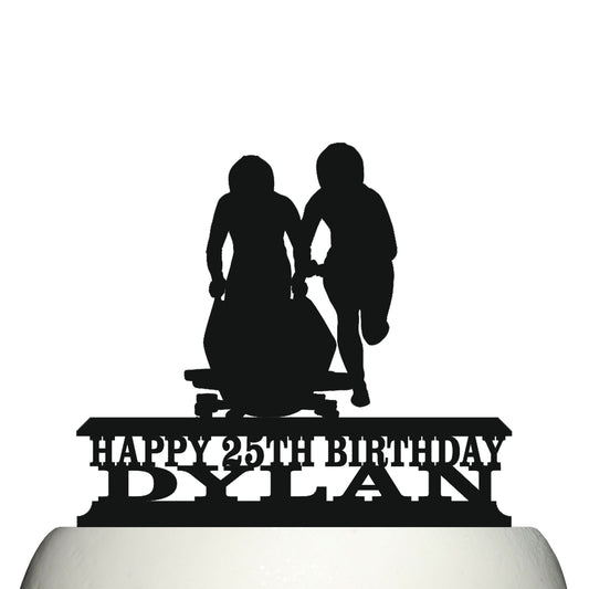 bobsleigh cake topper decorations personalized acrylic