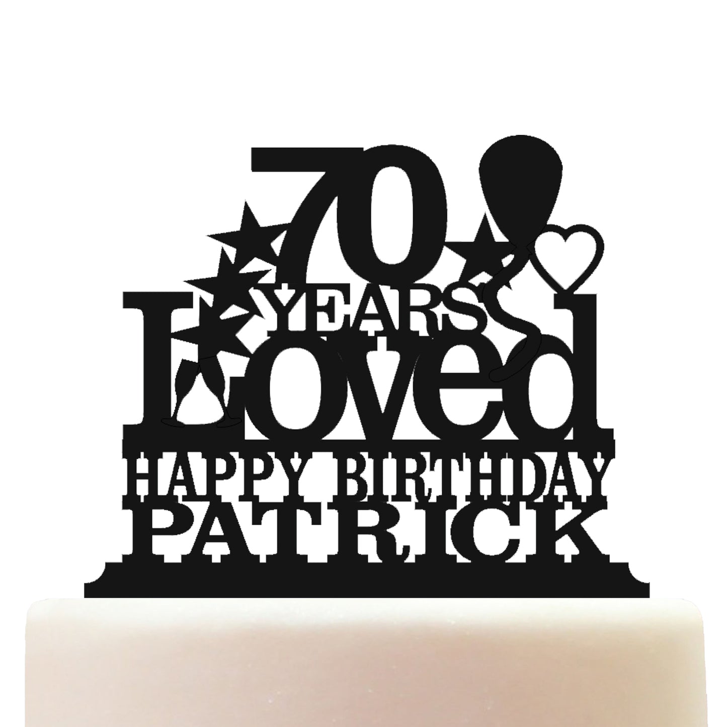 happy 70th birthday cake topper decorations personalized acrylic 