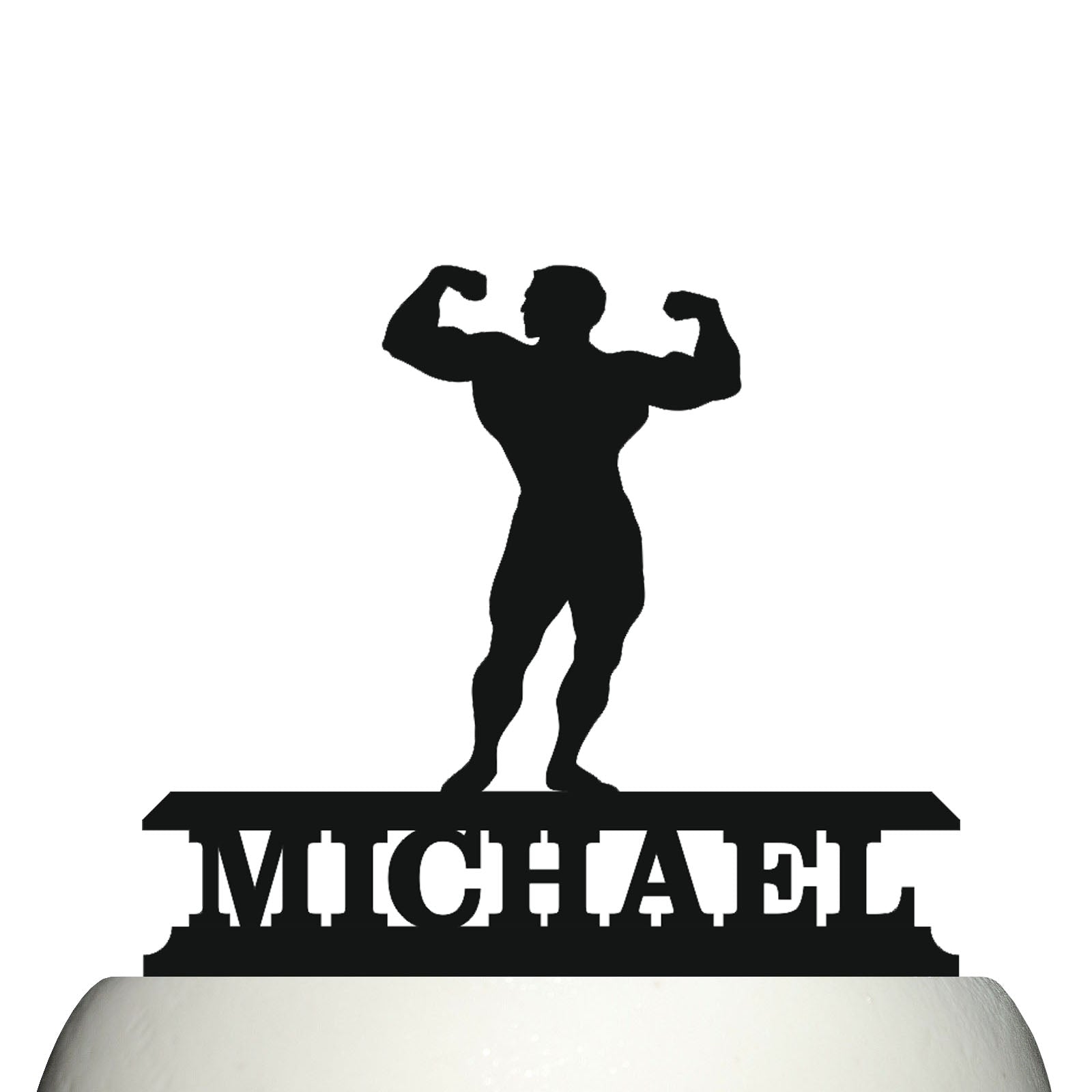 male bodybuilding cake topper decorations personalized acrylic