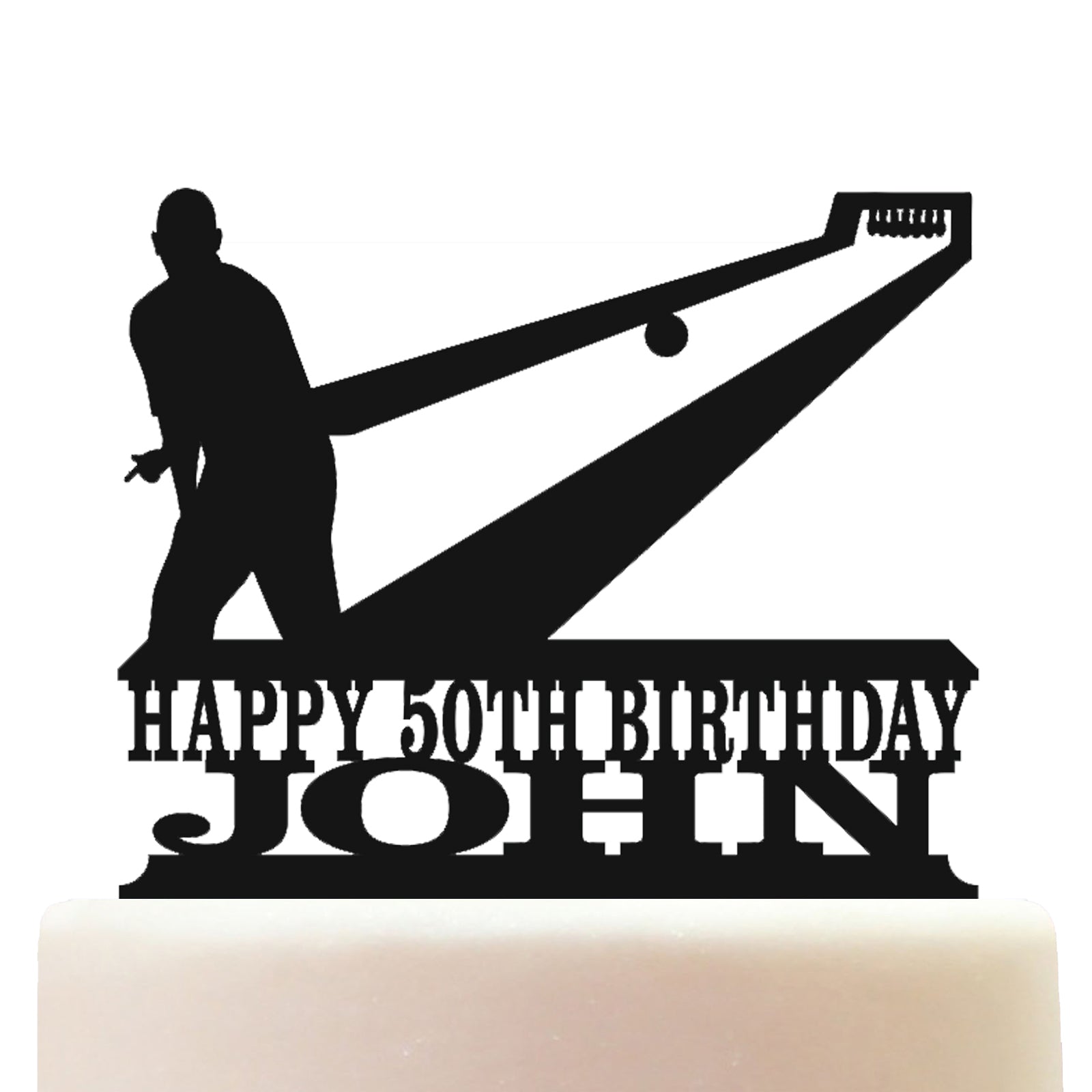 ten pin bowling cake topper decorations personalized acrylic for him